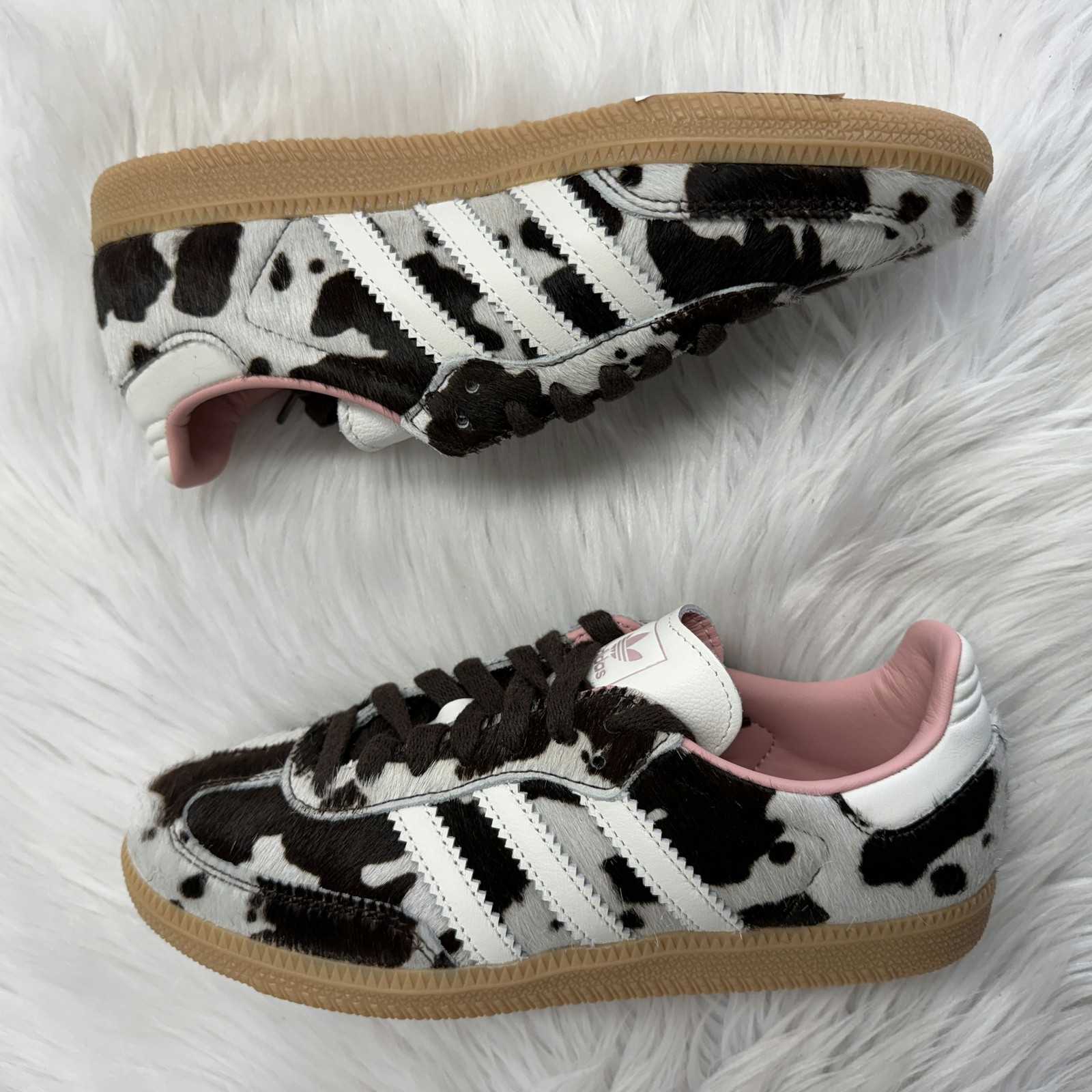 Adidas Samba OG Cow Print Womens JR1256 NEW Multi Sz