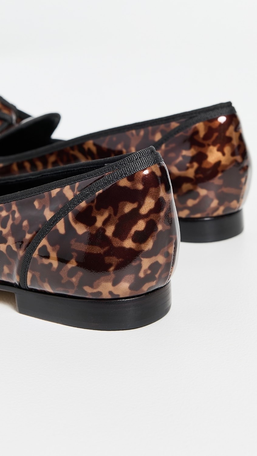 Alexandre Birman Women’s Black Grosgrain Tortoise Loafers size 41 (US SIZE 11 )
