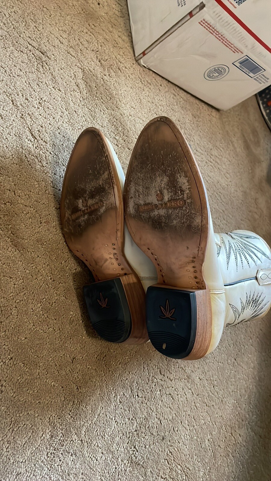 mezcalero boots Mezcal White Cowboy Boots Size 8.5