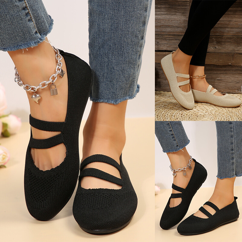 Womens Flats Shoes Casual Ladies Slip on Round Toe Walking Dress Shoes