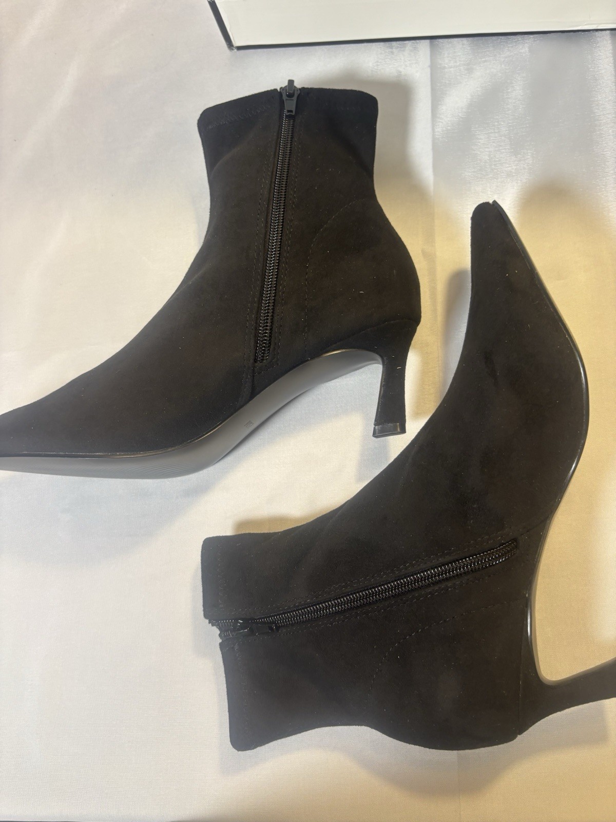 Steve Madden Lianne Black Heeled Boots Size 7.5 New In Box