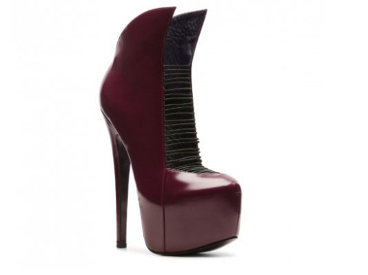 Zigi NY’s LondonTrash Crimi Patent Leather Strappy Hight Heel Bootie 6.5 US