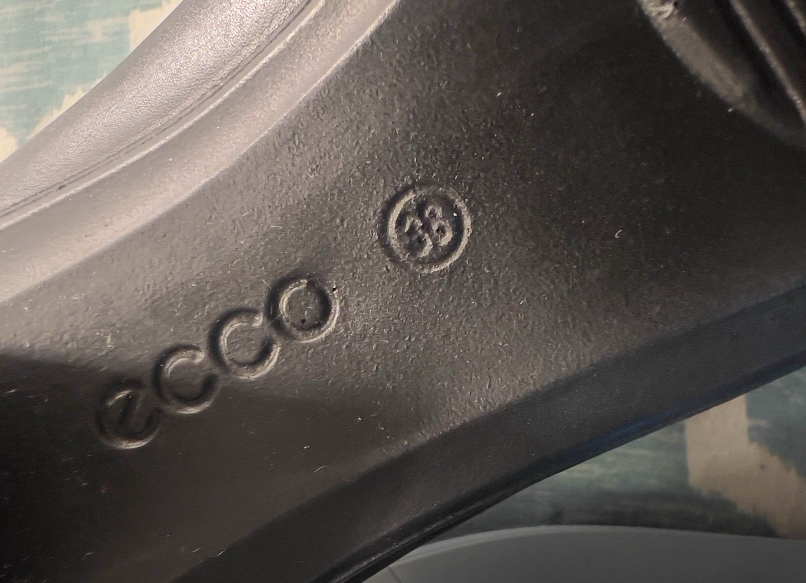 ECCO TOUCH 50 Classic Black Leather Pumps 2″ heel, Sz 38 Round Toe