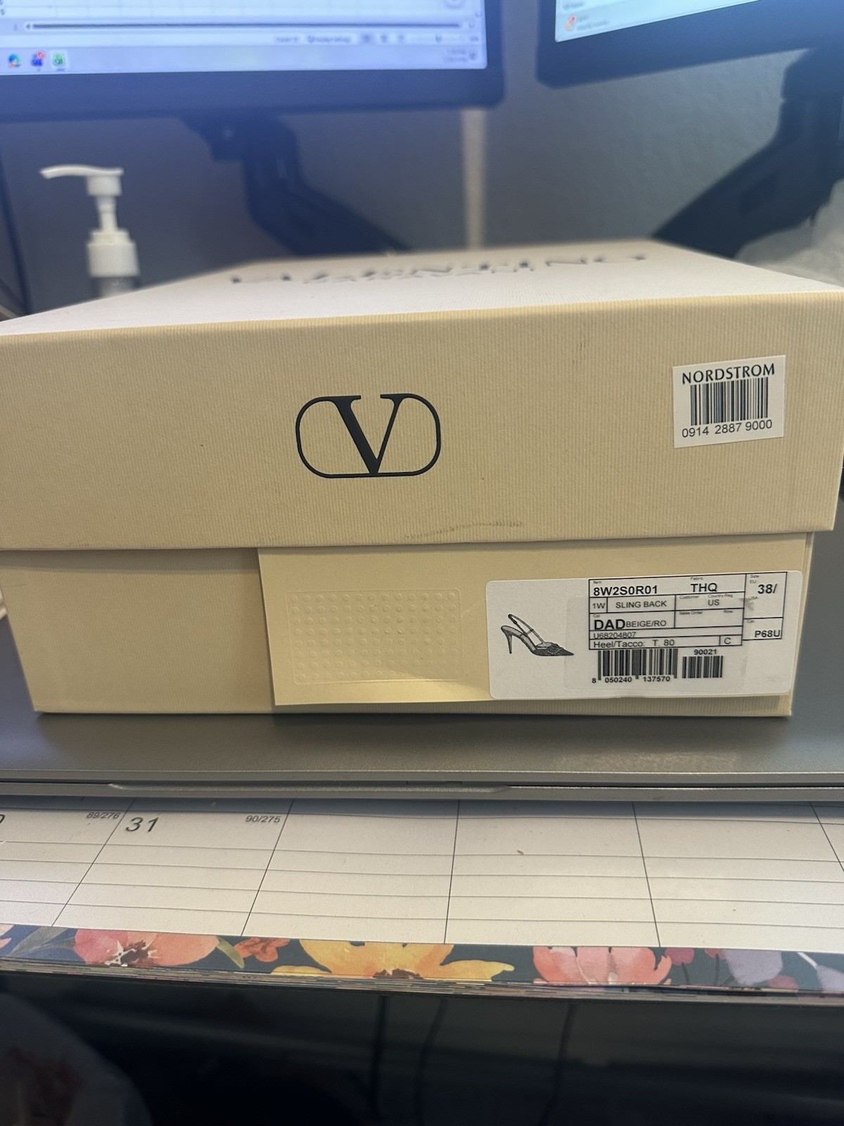 Valentino Garavani Vlogo 80mm Signature Raffia And Leather Slingback