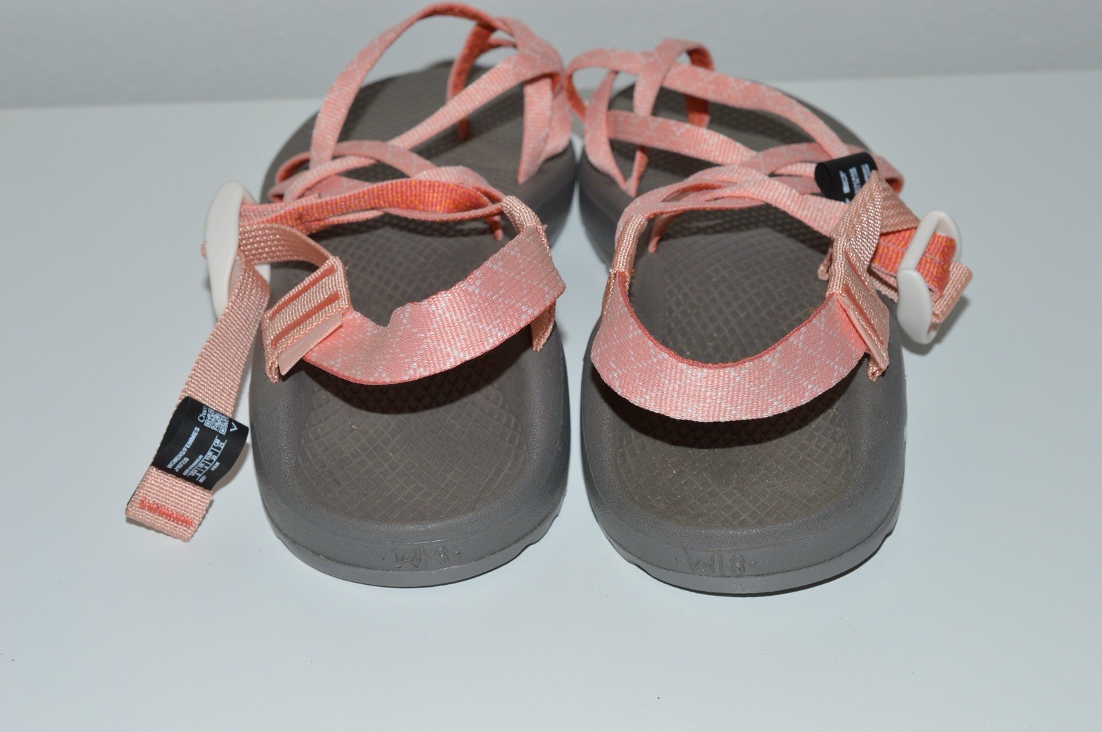 Chaco Sandals Womens 8 Z/Cloud X2 Strappy Orange Buckle Casual Toe-Loop J107228