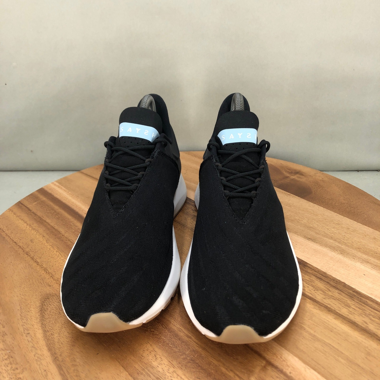 Saysh One Allyson Felix Womens Black Knit Athletic Shoes Size 7.5 Lightweight