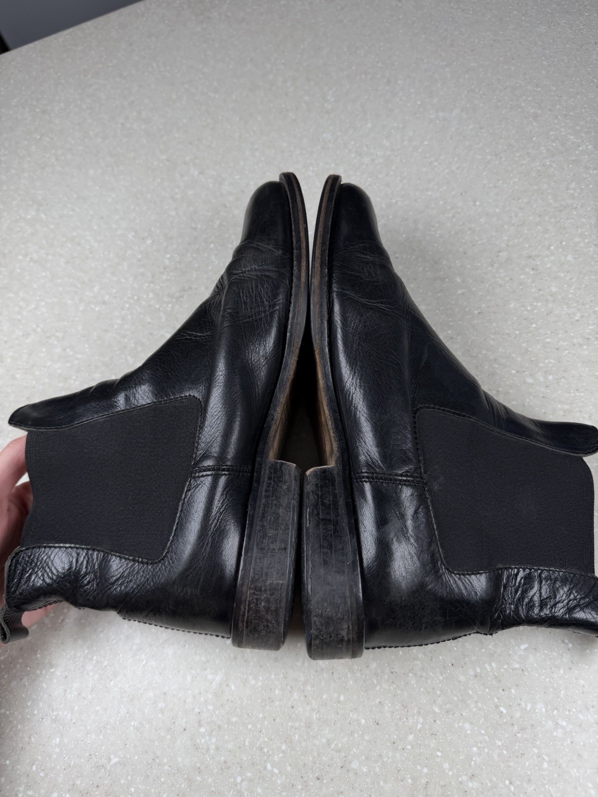 Russell and Bromley Women’s Black Leather Chelsea Pull On Boots EU 38 / US 7.5