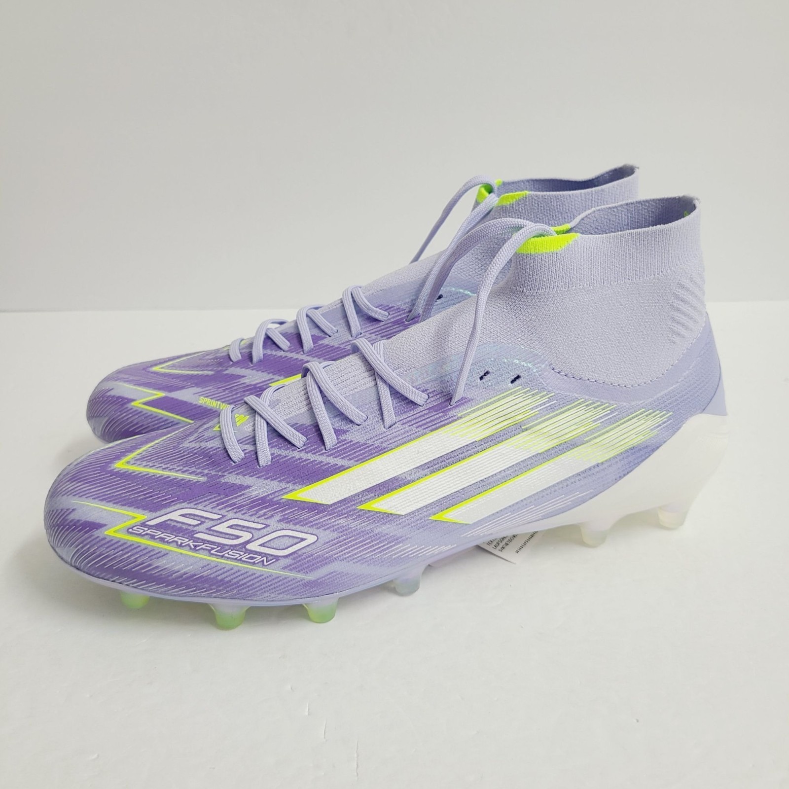 Adidas Womens F50 Sparkfusion Elite Mid FG Soccer Cleats JH7648 Size 7 Purple