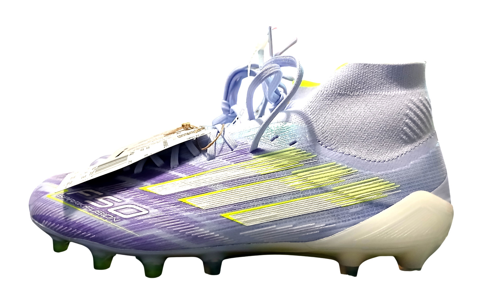 adidas F50 Sparkfusion Elite Mid FG AG Soccer Cleats Violet JH7648 Size 5.5