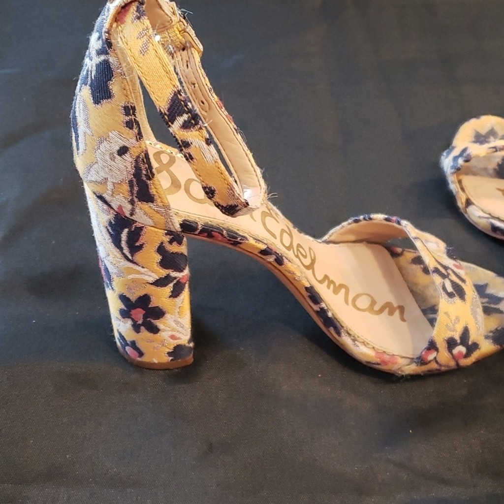 Sam Edelman Yaro baroque fabric heeled sandal
