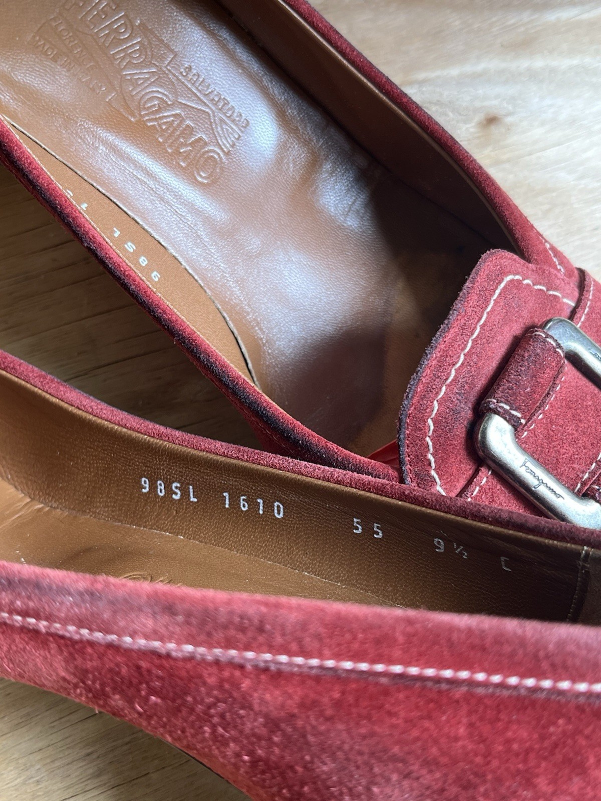 Salvatore Ferragamo Women’s Shoes Loafer Pumps Red EU 40, US 9.5