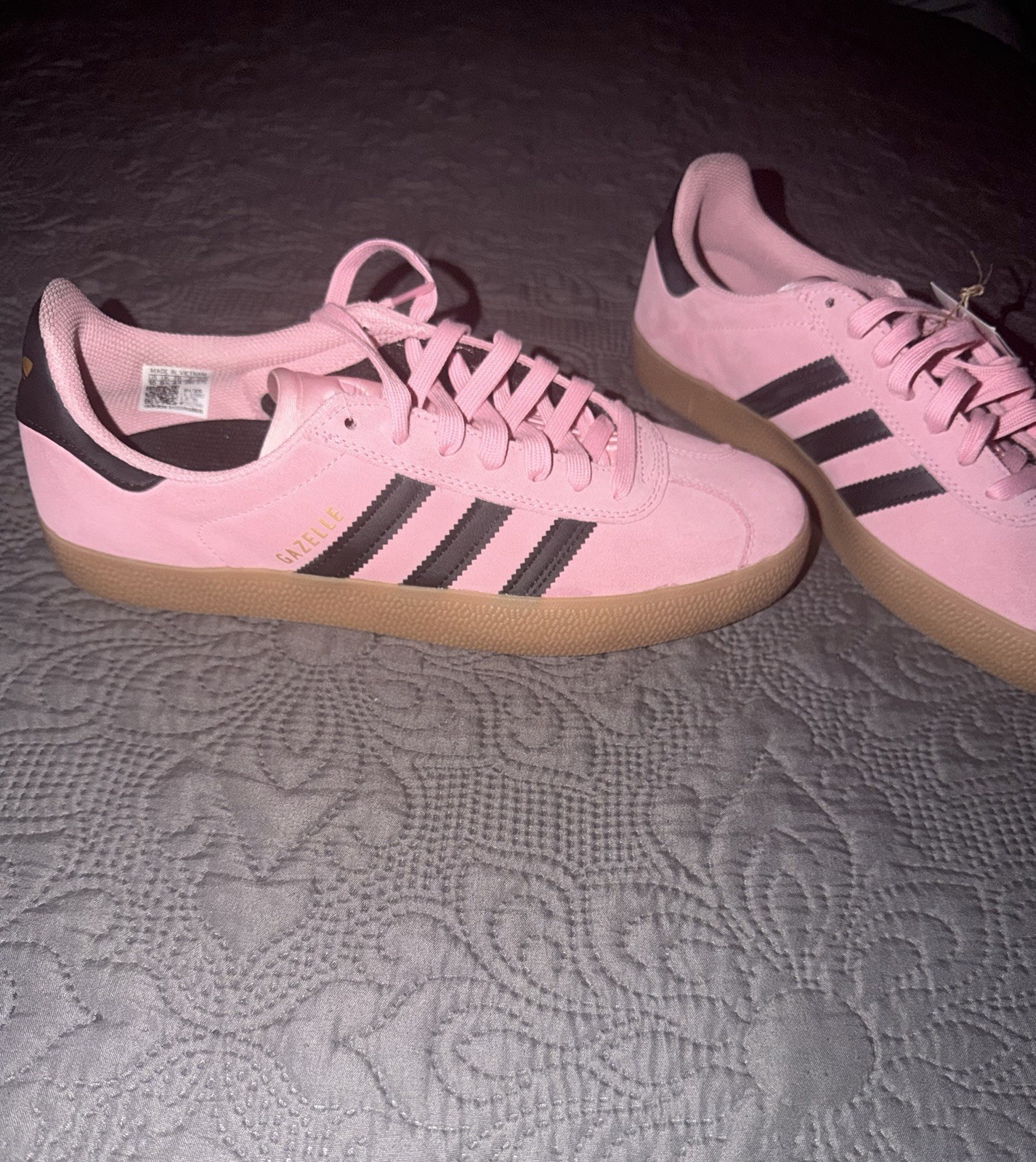 Adidas Gazelle ADV Sneakers Shoes – Unisex -Pink Size M10-W11