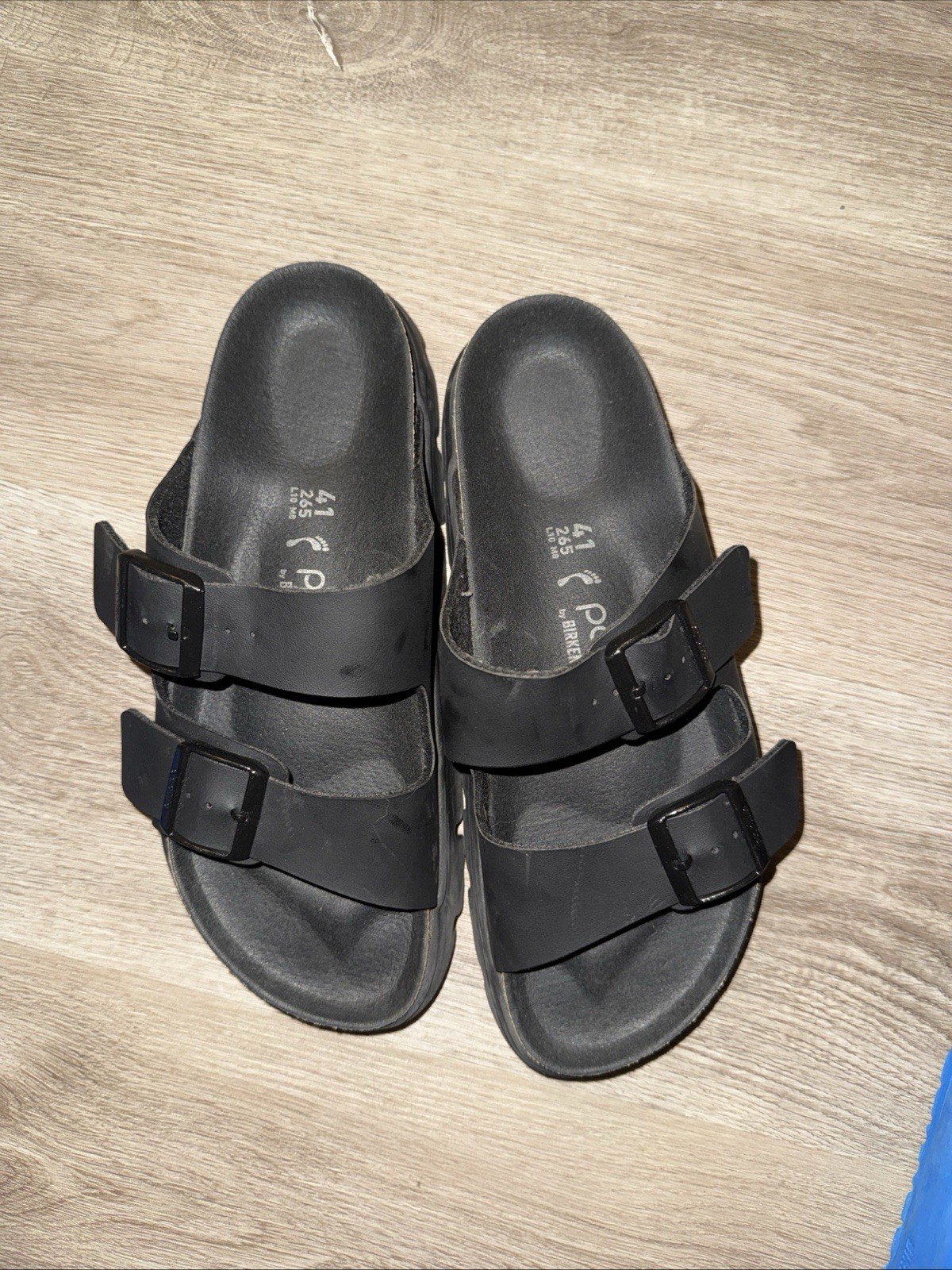 Birkenstock Papillio Arizona Flex Platform Leather Black Women’s EU 41 L10 M8