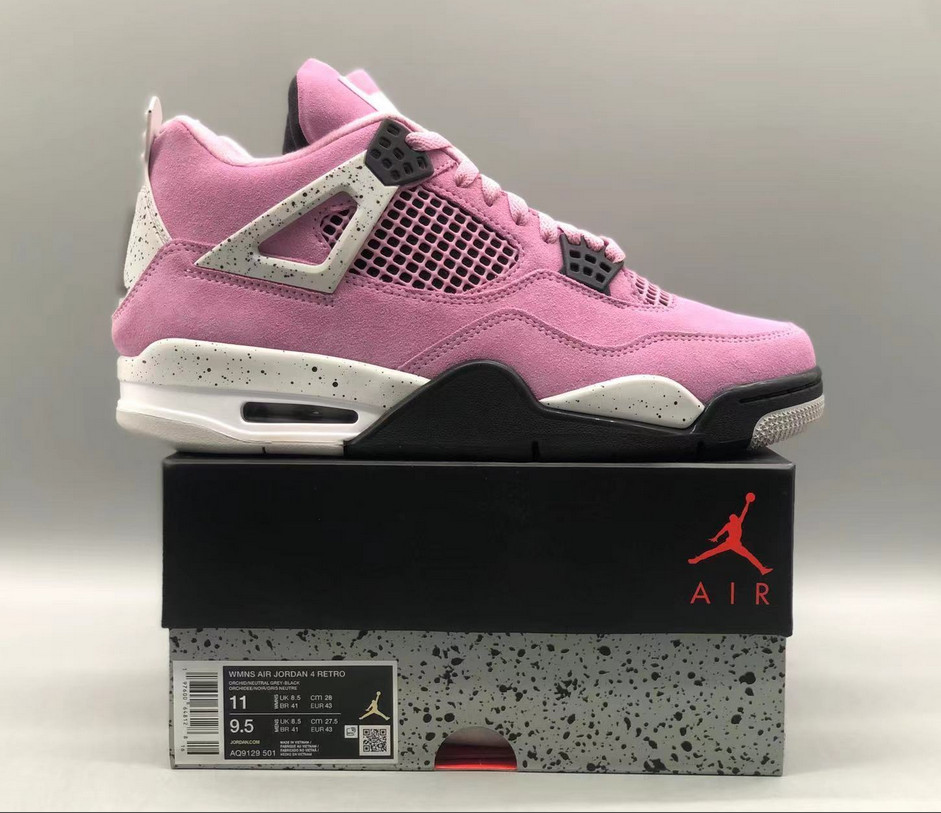 Jordan 4 Retro «Orchid» Men/Women Mid Top Basketball Shoes