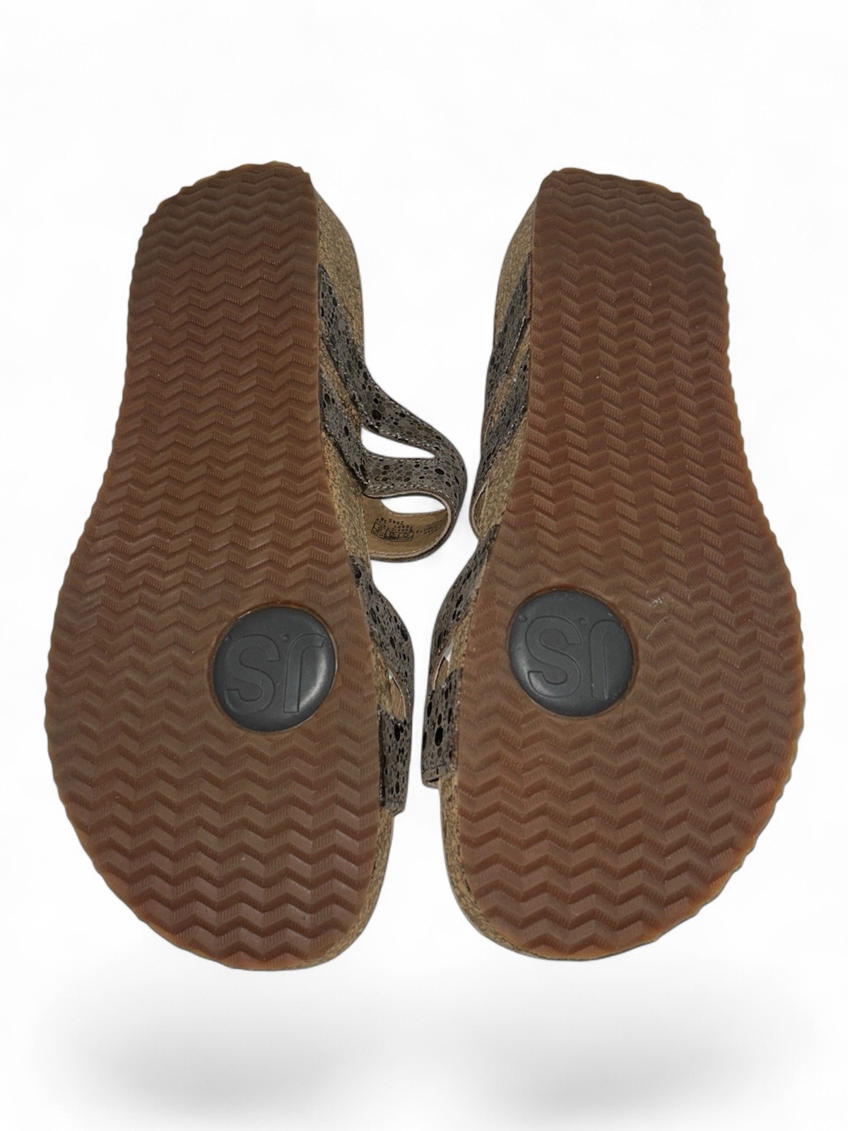 Josef Seibel Tonga 04 Double Strap Sandals EU 38 US 7.5-8 Daisy Flower