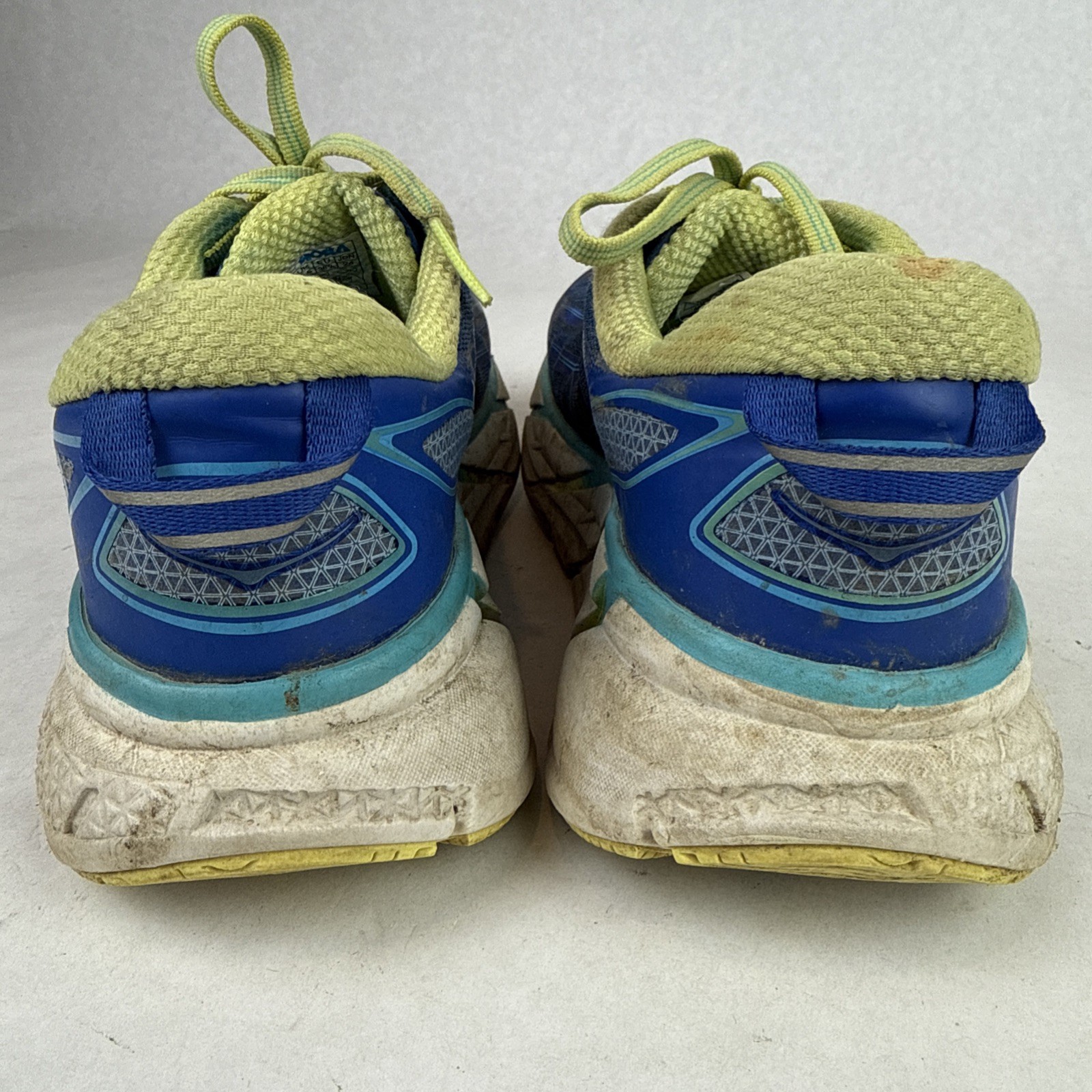 Hoka One One Clifton 2 Shoes Blue Yellow Women’s Size 7/EU 38 2/3 Road Runner Lt