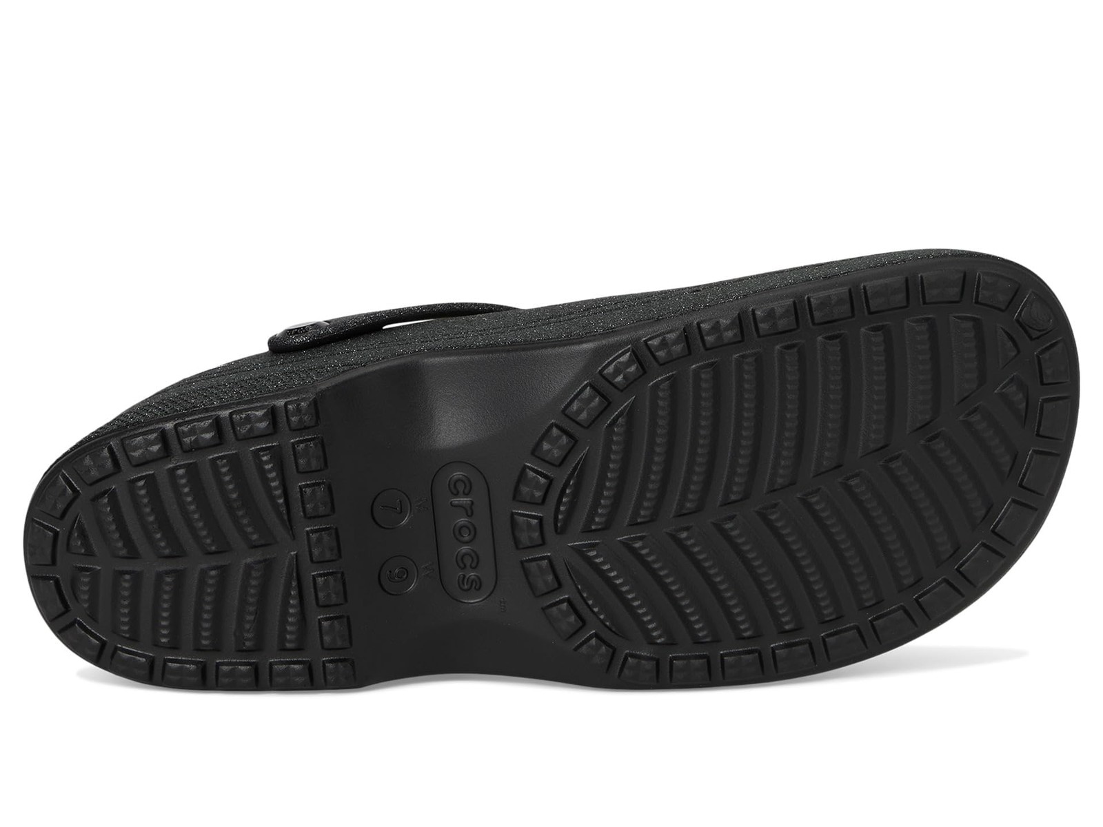 Crocs Unisex-Adult Classic Mary Jane Clogs, Mary Janes for Women Black Glitter