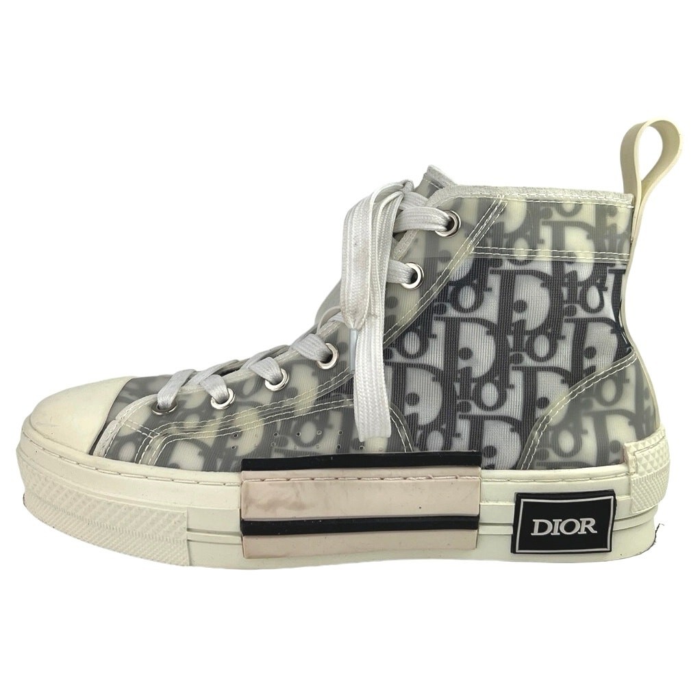 Christian Dior B23 Canvas Rubber Oblique High Top Trainers Sneakers Shoes US 6.5
