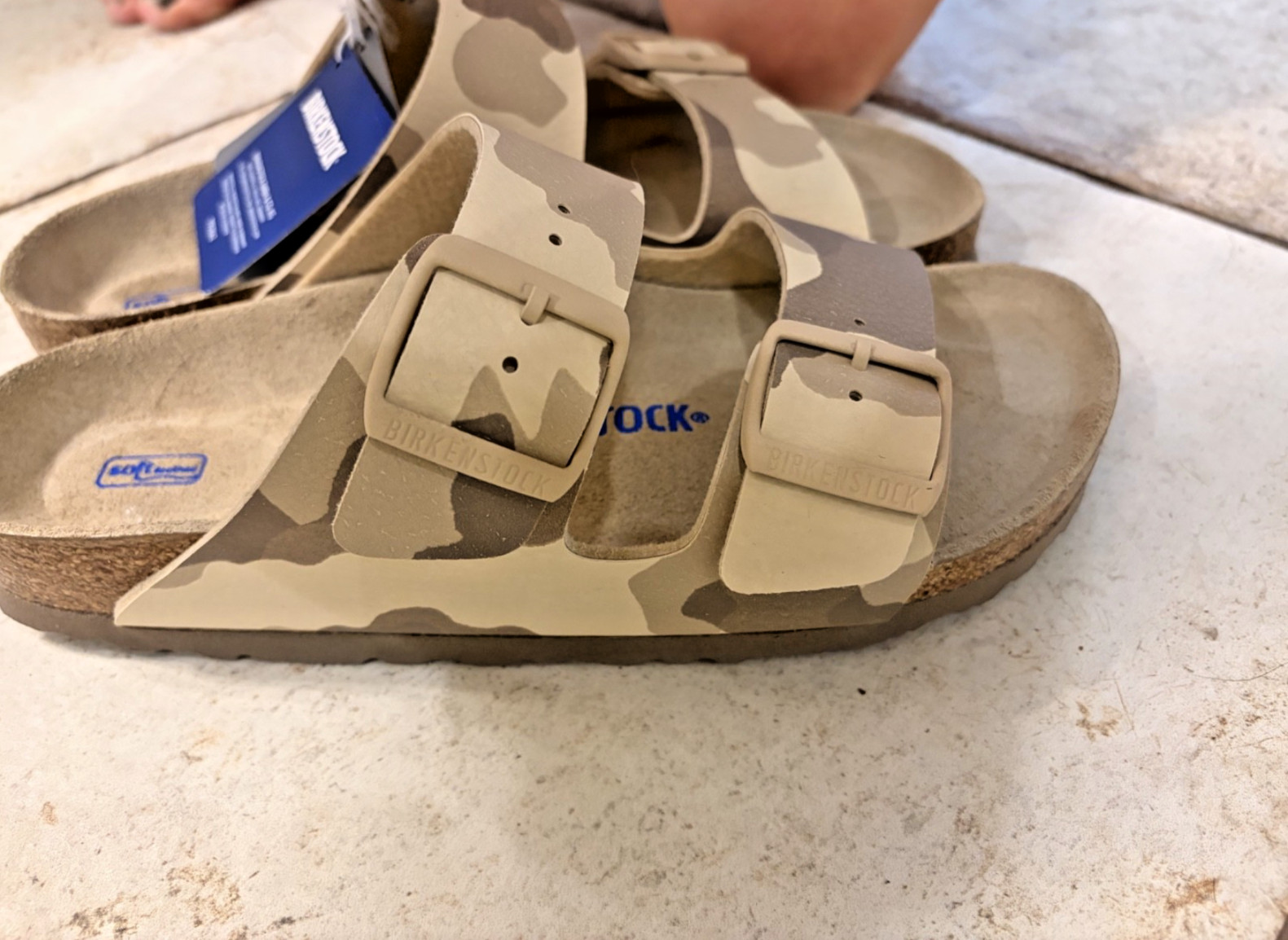 Birkenstock Arizona Soft Footbed Desert Soil Camo Gray Taupe EU 38 US 7 NEW