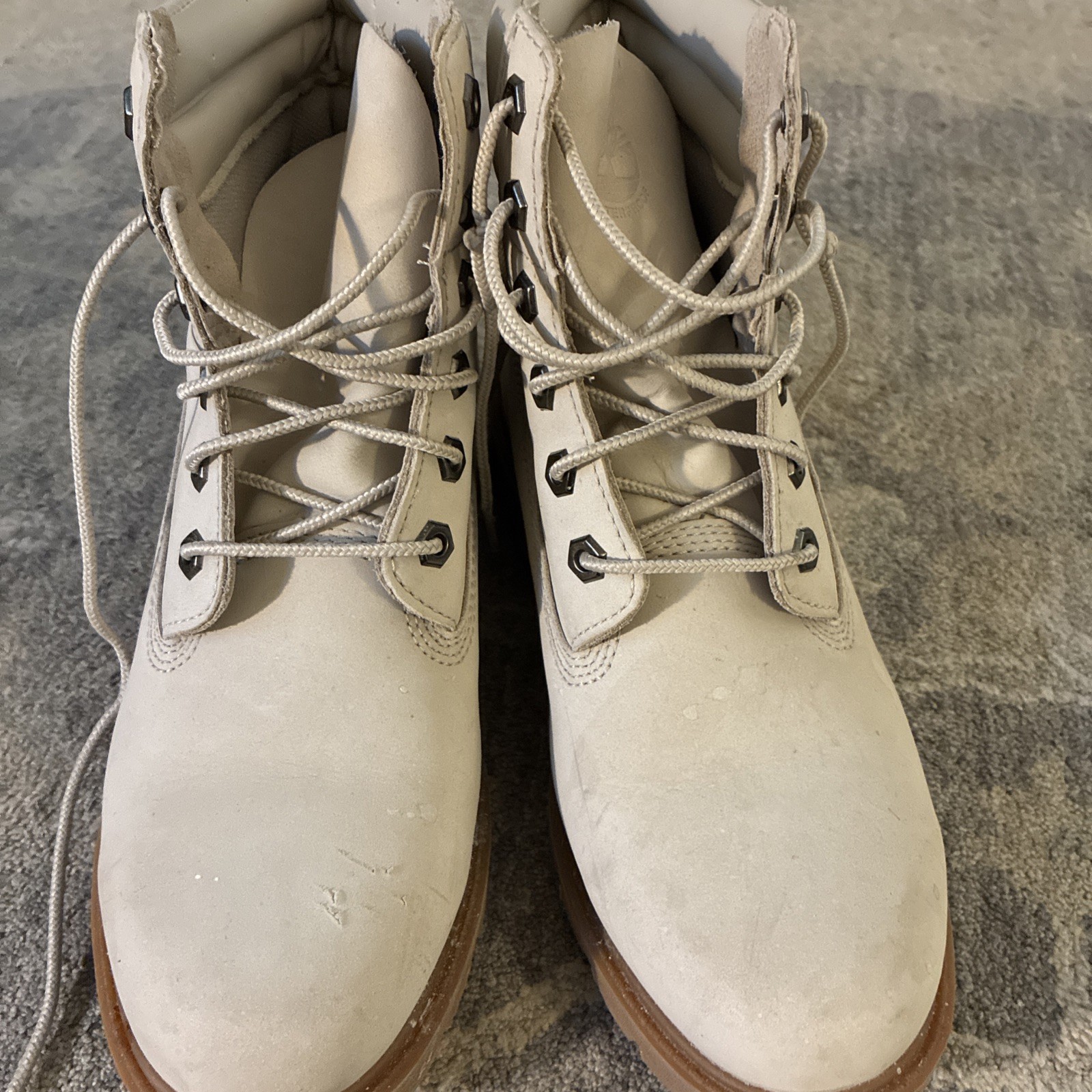 Timberland Linden Woods 6″ Waterproof Boots Light Taupe Nubuck Women’s Size 7.5