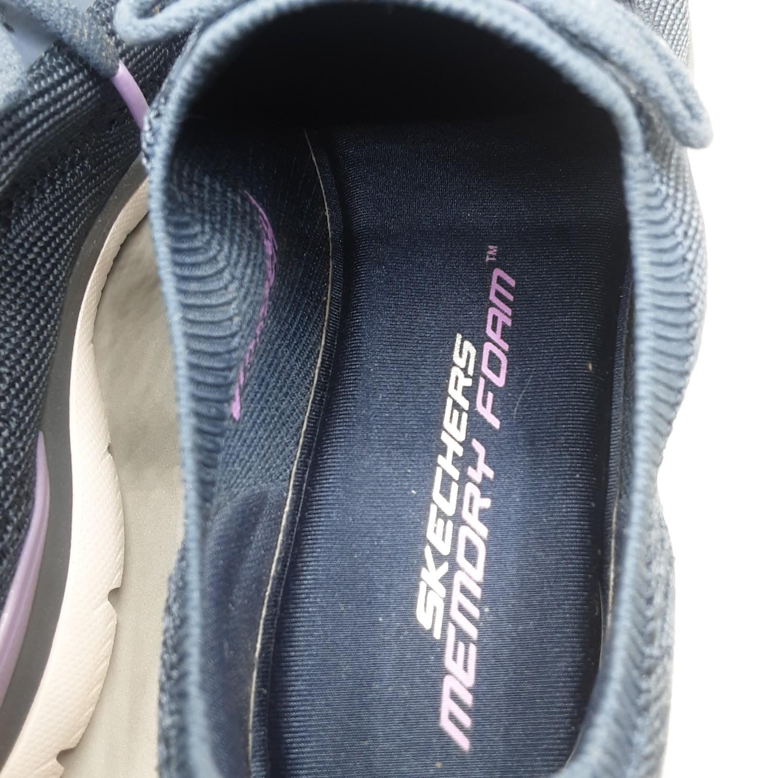 Skechers Summits Sneak Peek Sneakers Women’s 8M Blue Navy Lavender A140