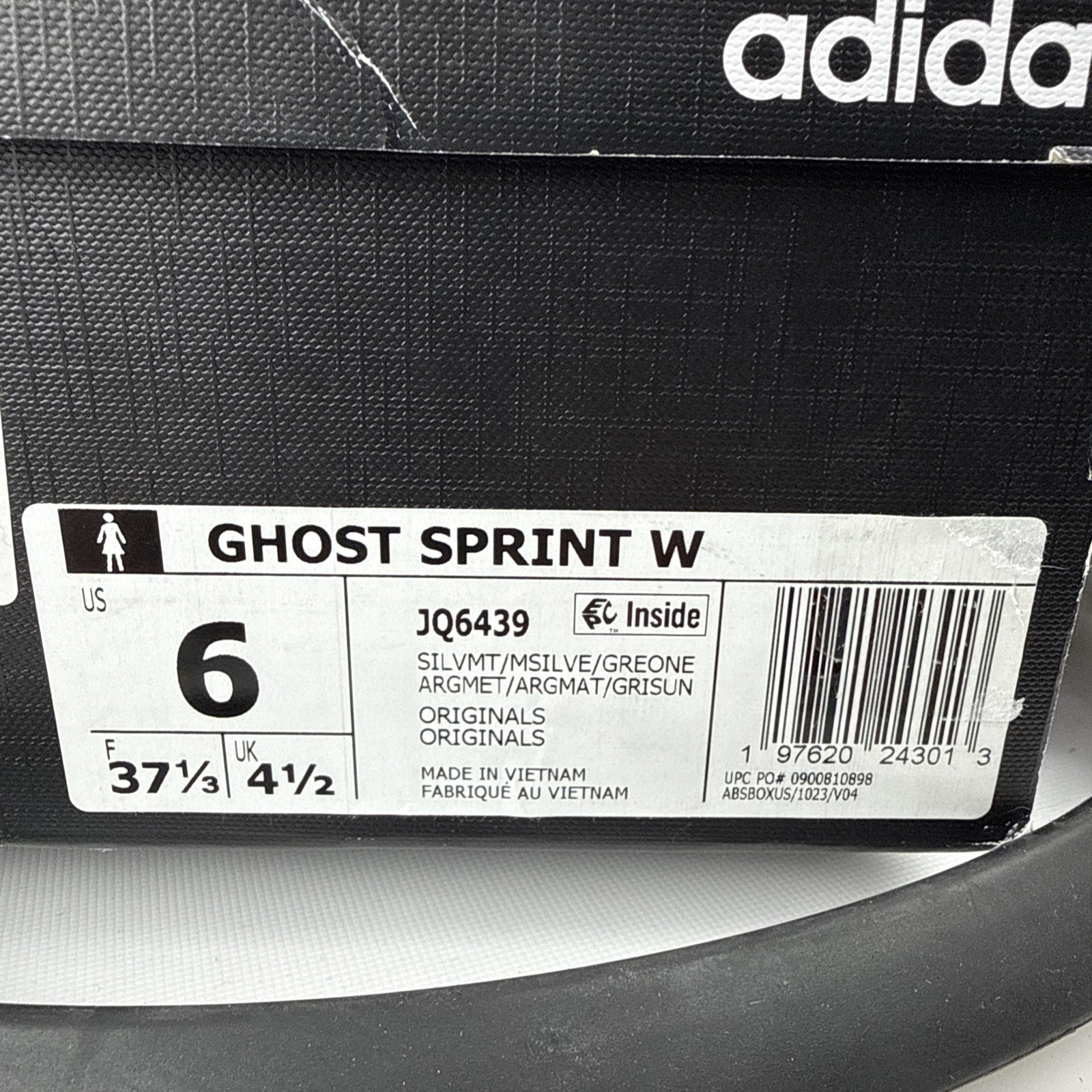 adidas Ghost Sprint Silver Metallic Womens Size 6 New in Box Rare Streetwear