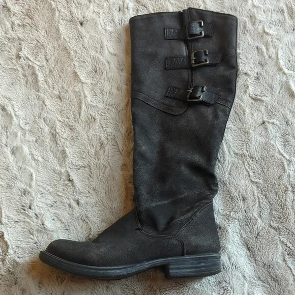 Espirit Rory Buckle Distressed Look Boots 7