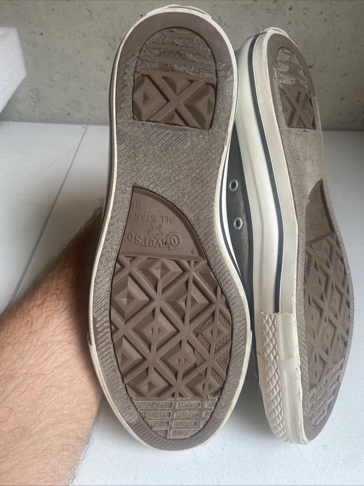 Grey Converse Chuck Taylor All Star Low Sneakers Women’s Size 10 or Men’s Size 8