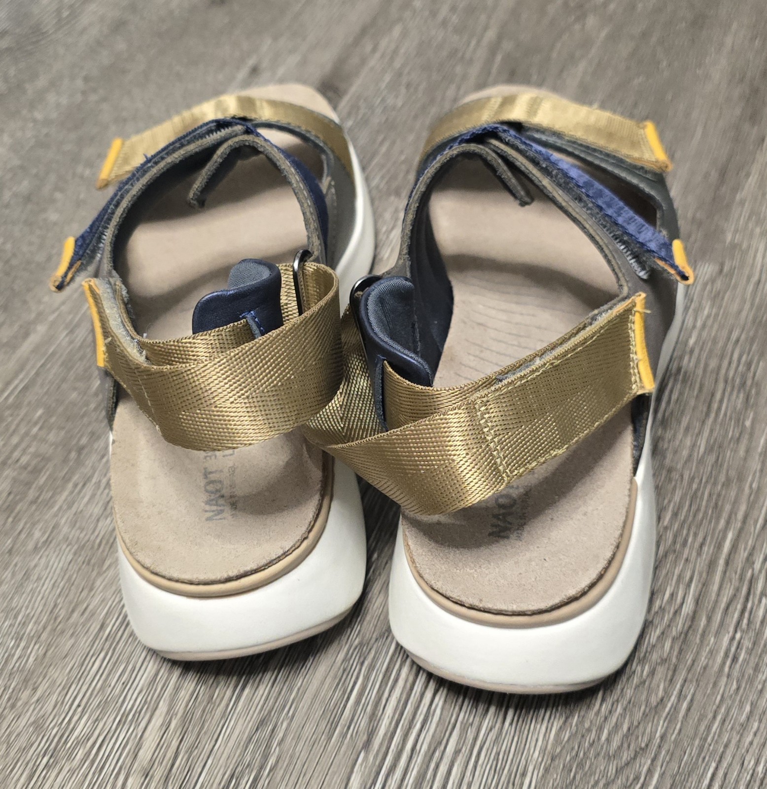 Women’s NAOT Odyssey Sterling Foggy Gray Leather Sandals EU 38 Us7