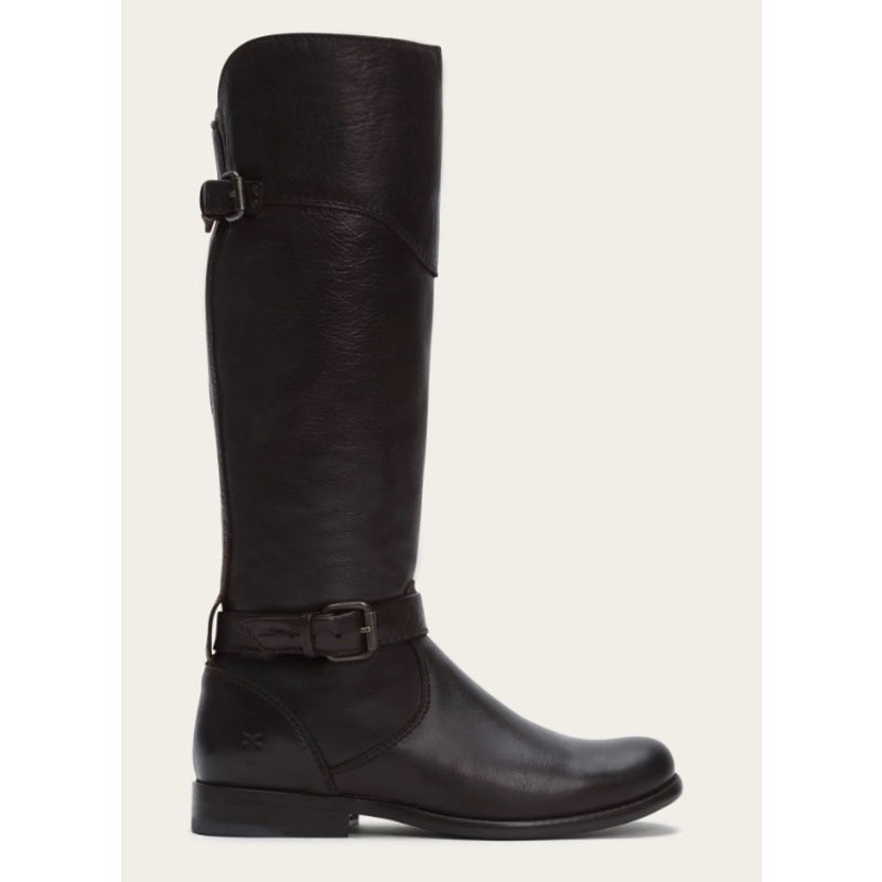 FRYE dark brown 100% leather knee high Phillip equestrian riding boots sz 10 B