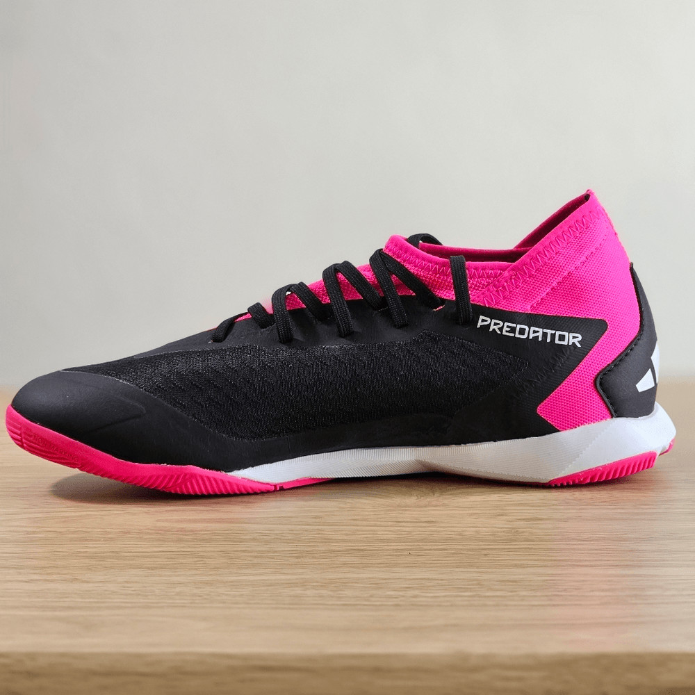 Adidas Predator Accuracy .3 Indoor Soccer Sala Shoes 10 Black Pink White GW7069