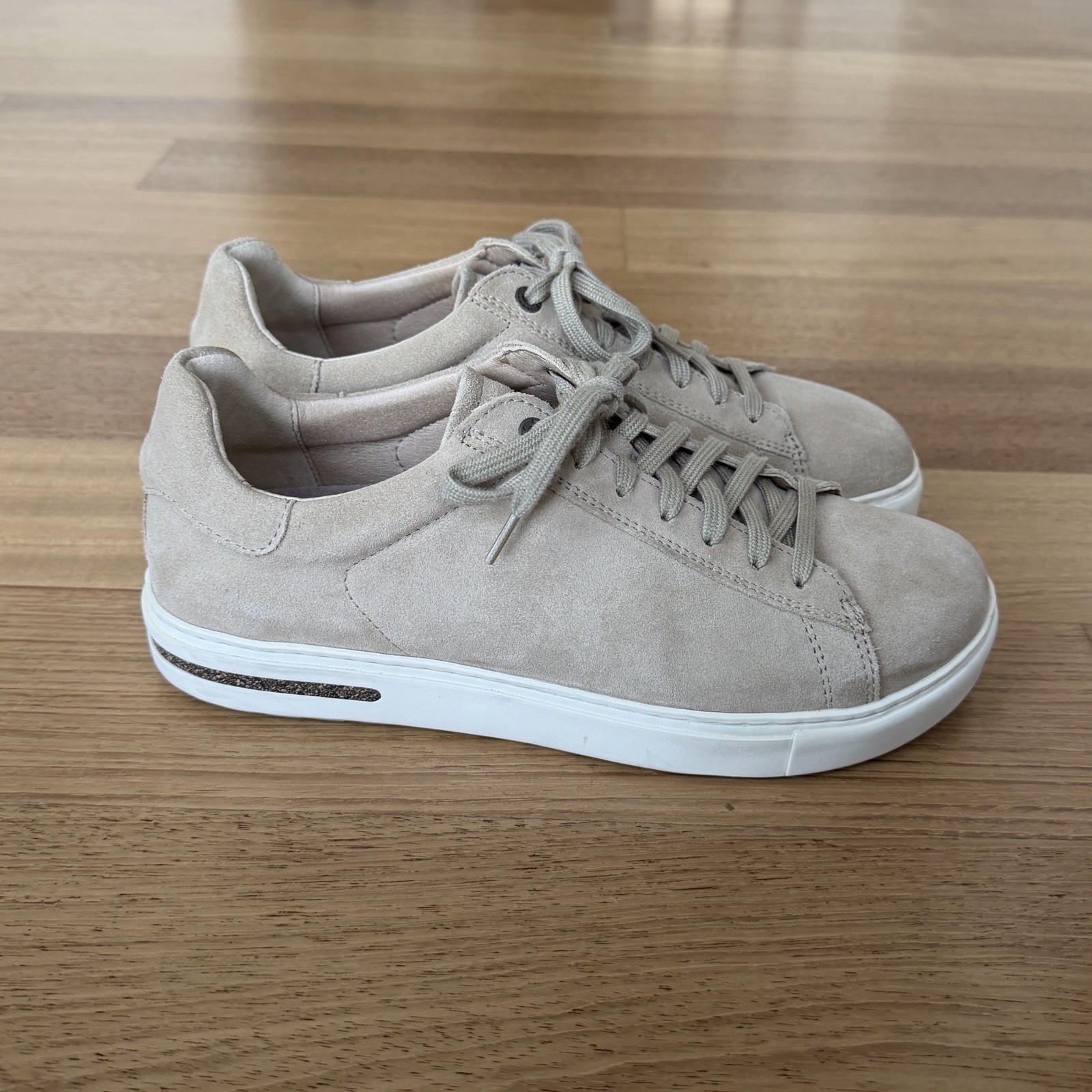 Birkenstock Bend Low Beige Suede Leather Regular/Wide Size 40