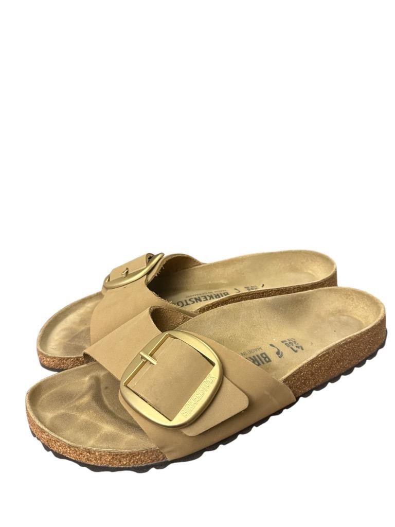 Birkenstock Madrid Big Buckle Sandal Sandcastle Leather Women size 41 US 10