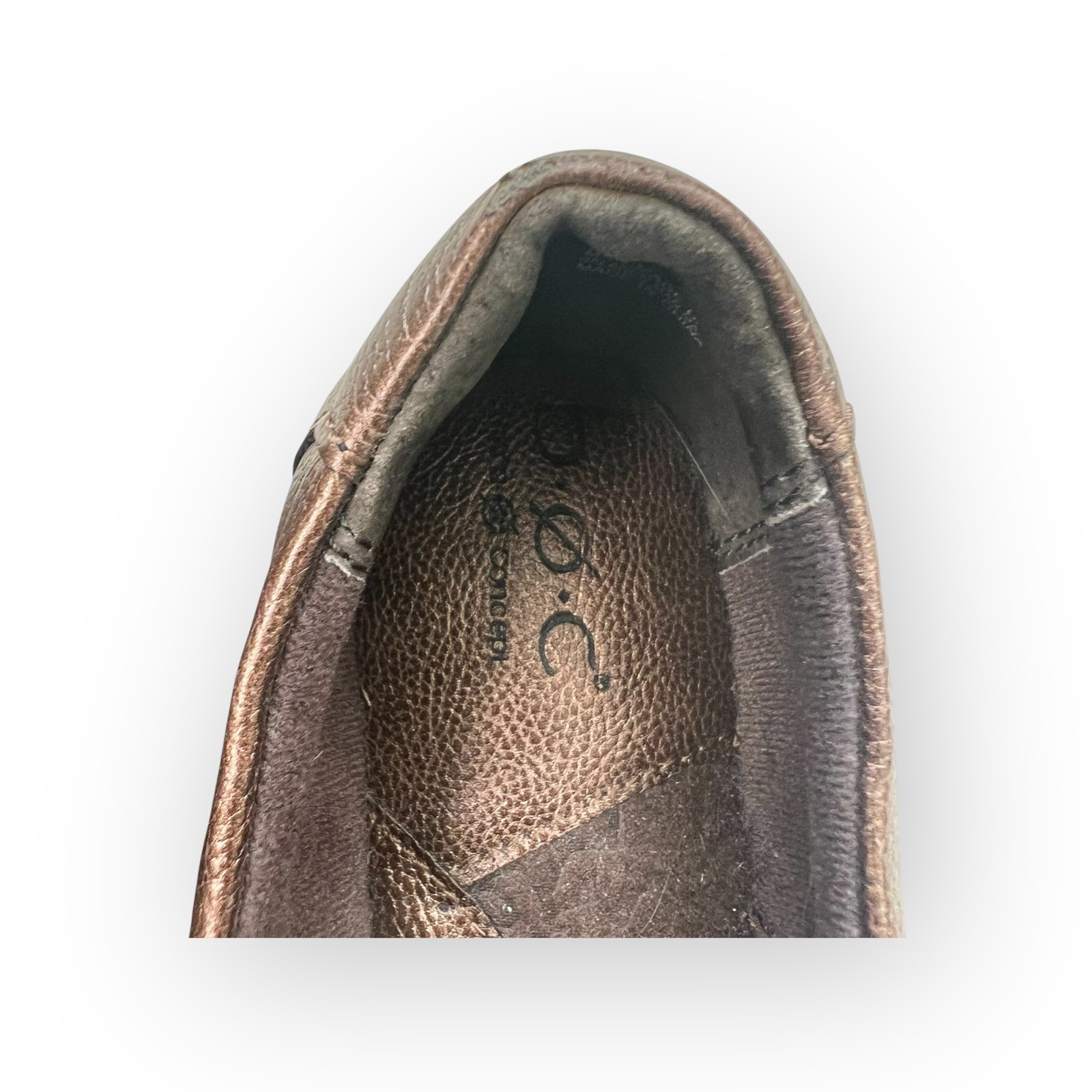 B.O.C. Womens Clogs Slip On Shoes SZ 9 Bronze Metallic Comfort Workwear Casual