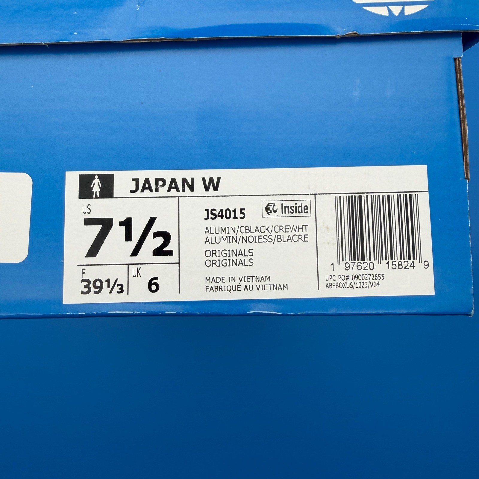 Adidas Japan W Silver Black JS4015 7.5W