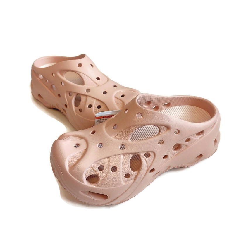 CROCS Caged Clog Womens Size 9 Literide Footbed Pink Caramel Croslite Sandals