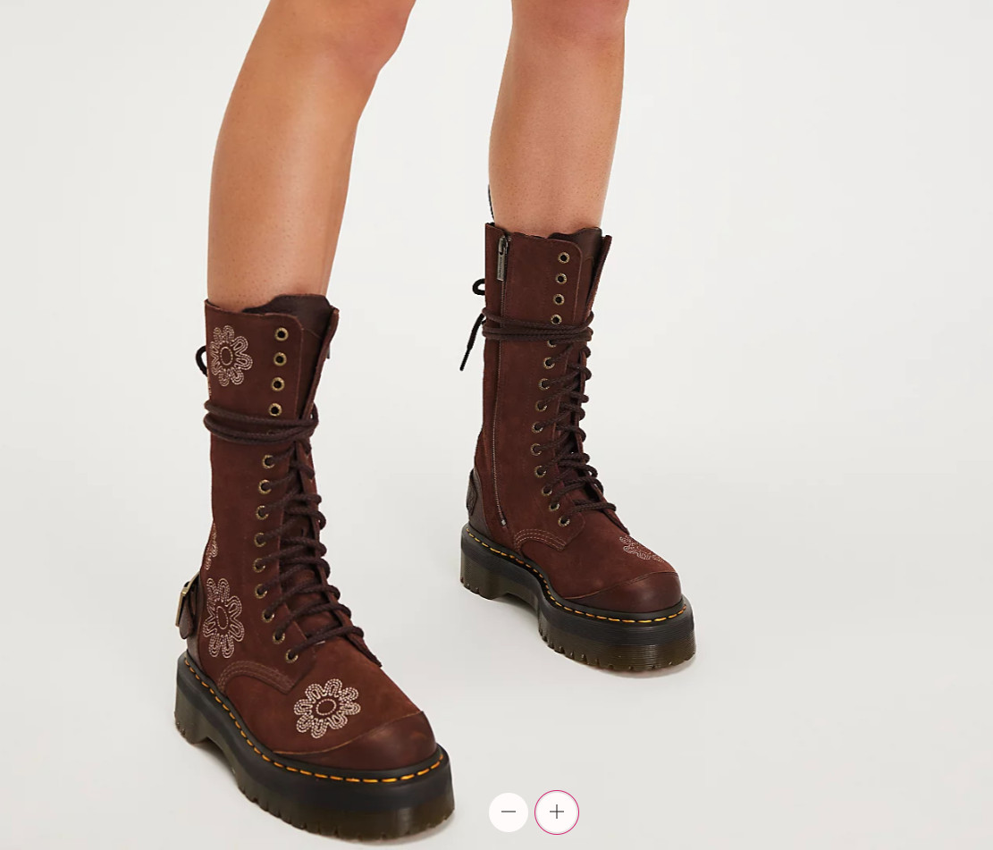 DR. MARTENS 1914 SMOOTH LEATHER TALL BOOTS in Black Nappa MSRP$230 Great Reviews