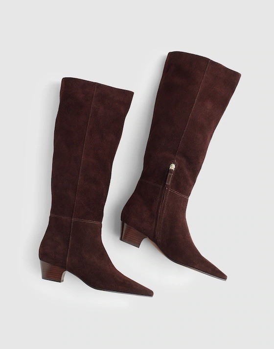 Madewell The Lexie Tall Boot with Extended Calf in Suede 10 M NWOB $298 NX608