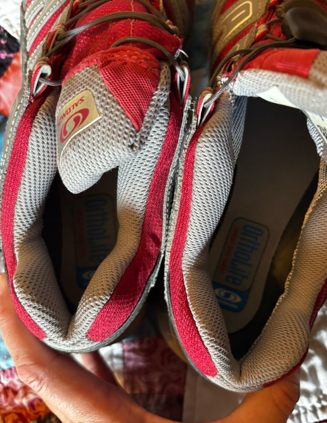 Salomon XA Comp 2 XCR Gore-Tex Women’s Trail Shoes Size 9 Red Gray Hiking