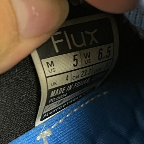 Flux Adapt Waterproof Runner Blue Gum Womens Size 6.5 Walking Running Shoes