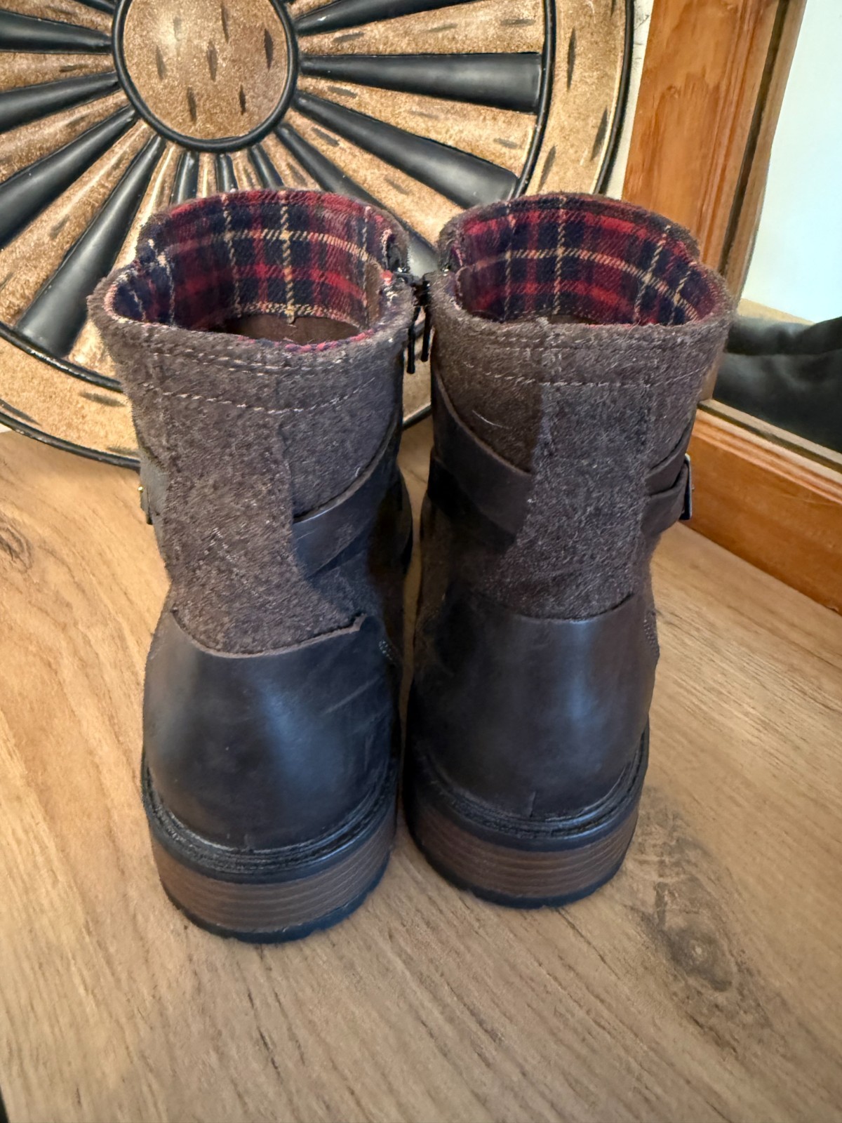 Merrell Legacy Buckle Waterproof Brown Ankle Boots – Size 10USA