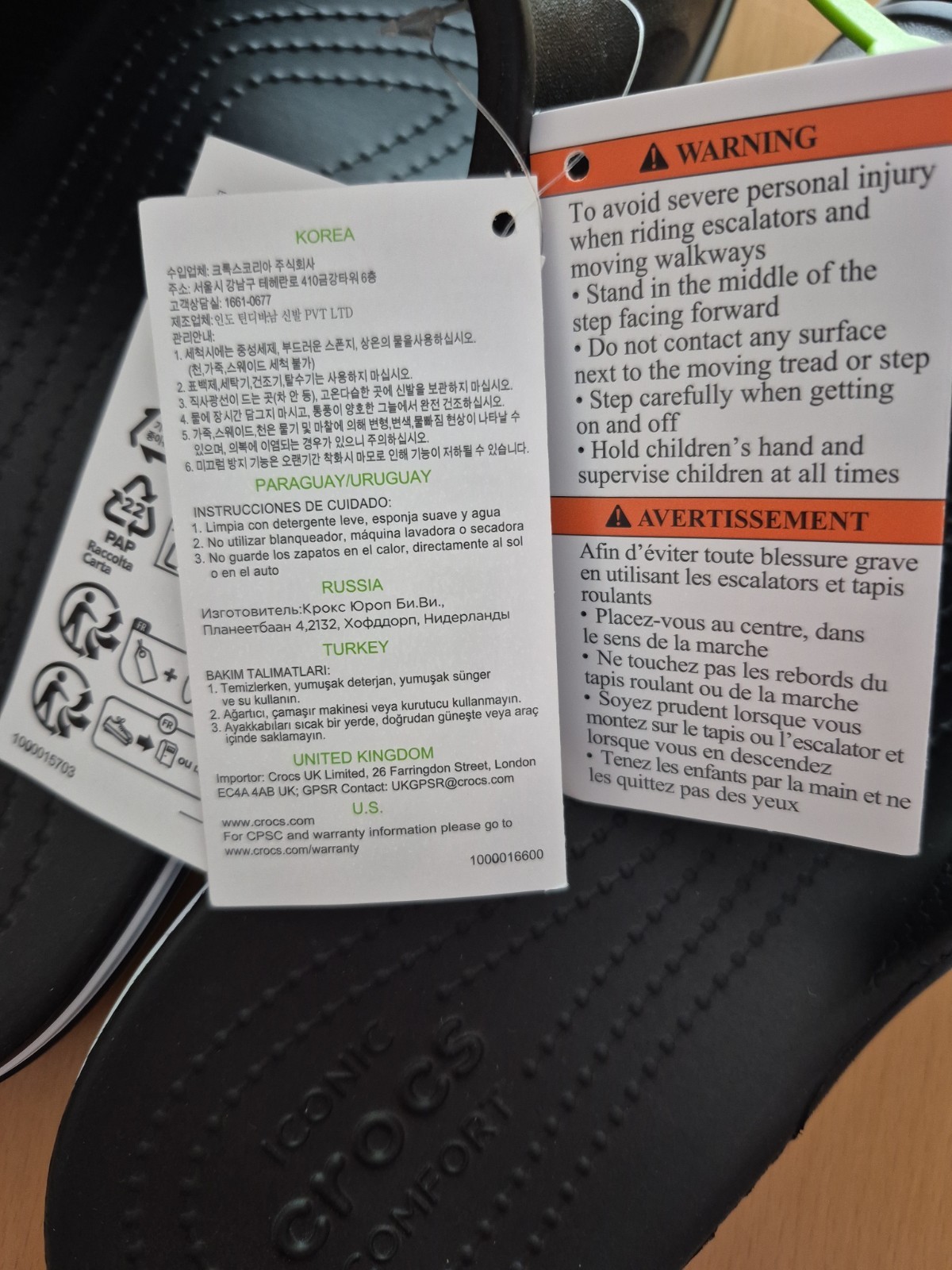 NWT Crocs Women’s Bayaband Slide Black Sz. 10 (FITS MEN SZ. 8) Waterproof
