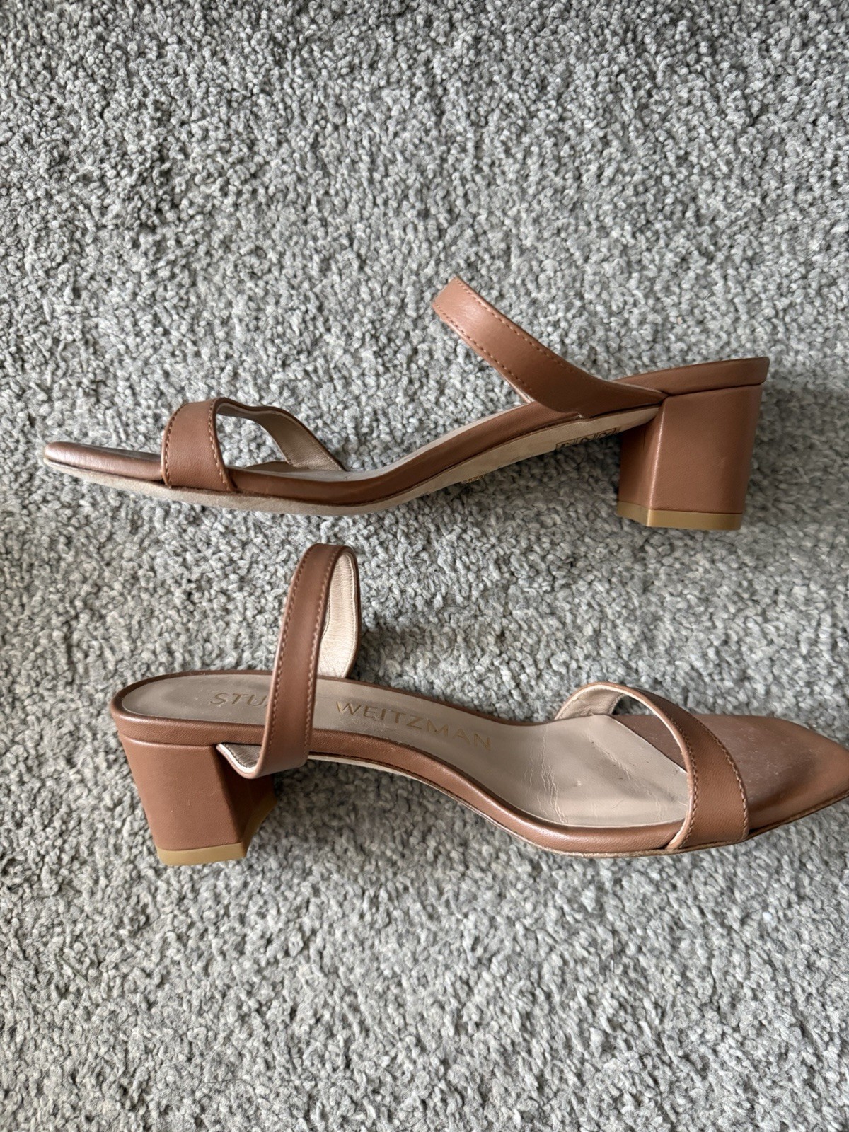 Stuart Weitzman Sz 5 1/2 Leather Sandals