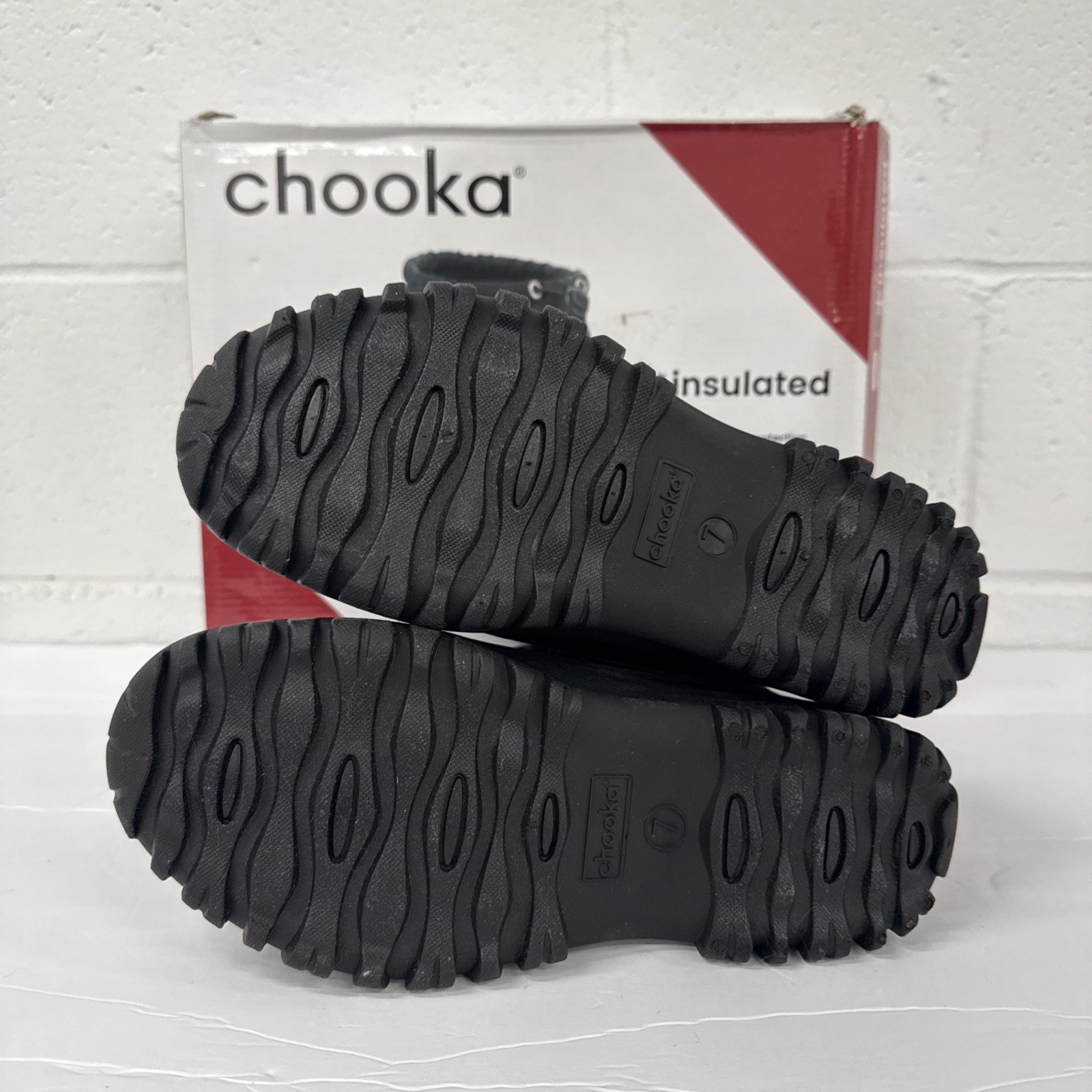 New in Box Chooka Women’s Size 7 Insulated Nylon Puffer Snow Boots Black