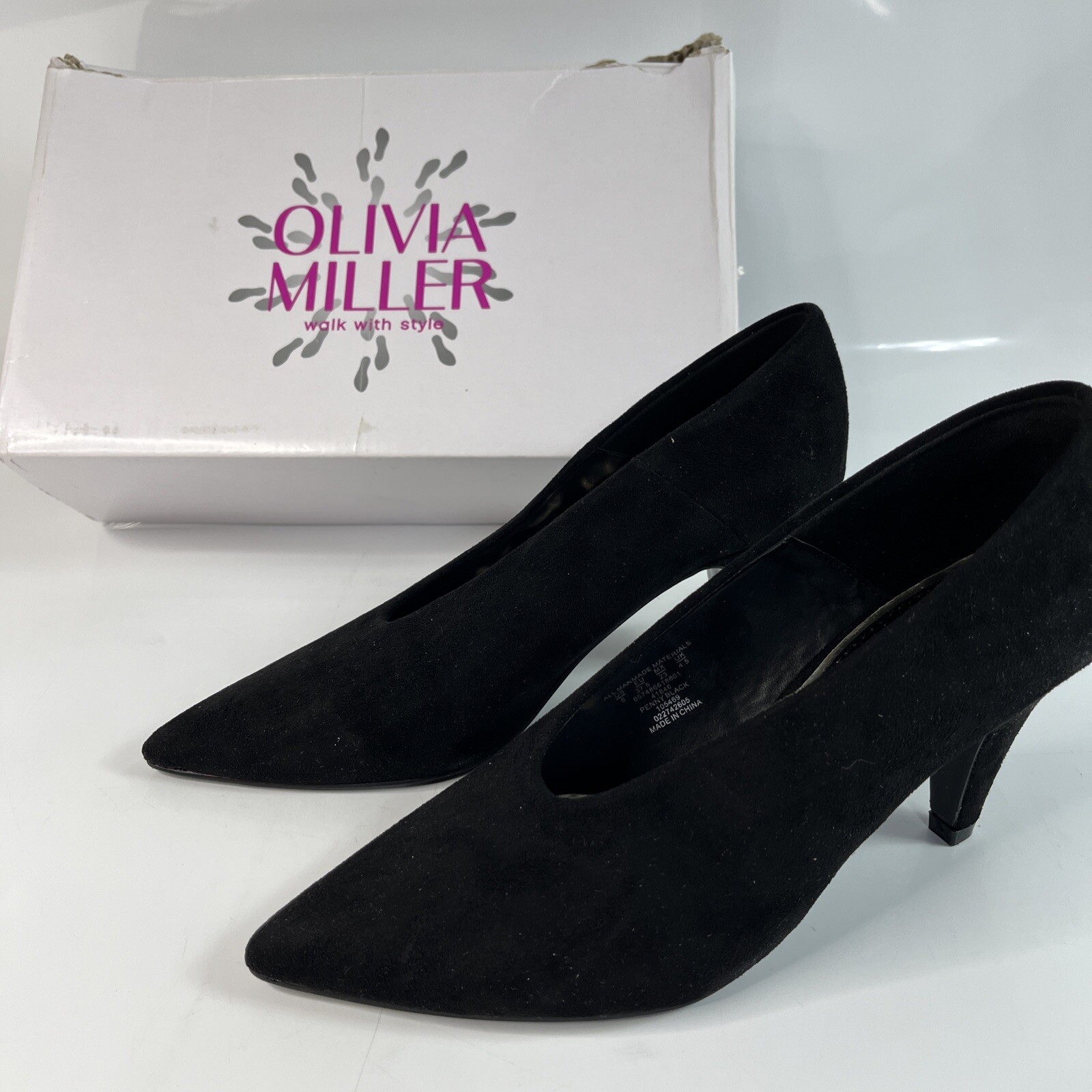 Olivia Miller Penny Pointed Toe Black Size 6