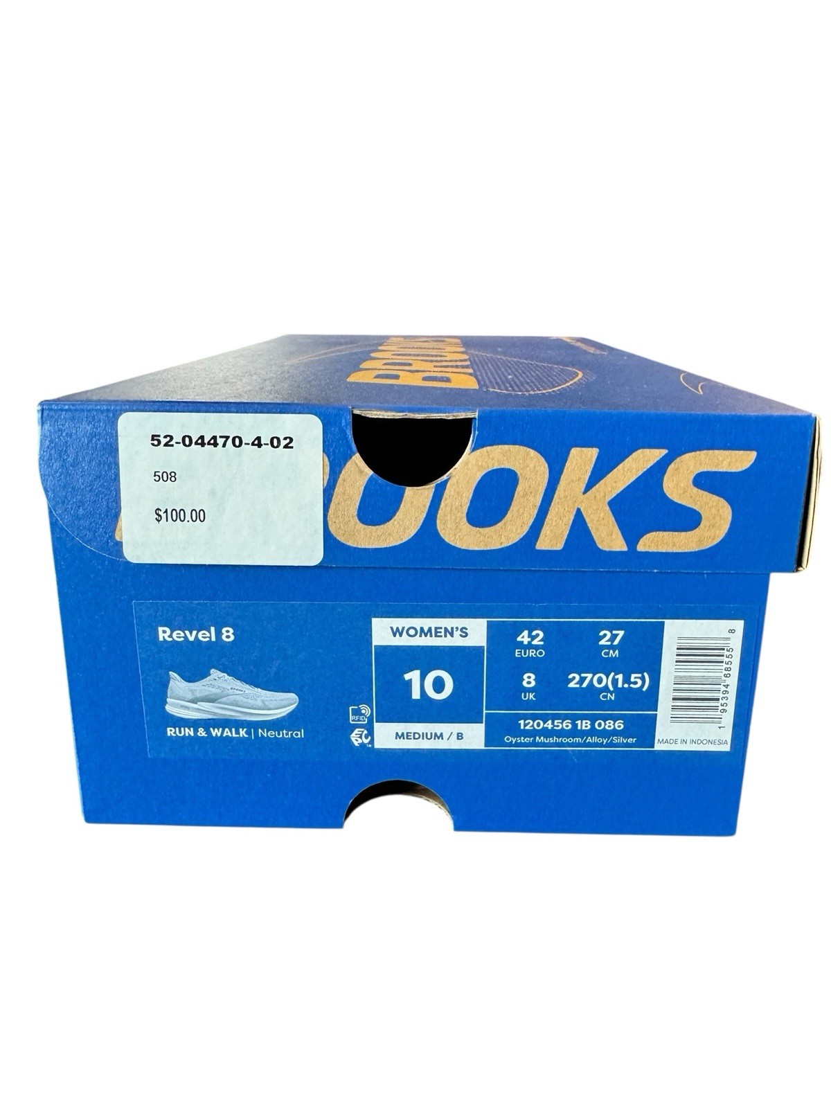 Women’s Brooks Revel 8 Running Shoes Oyster Mushroom/Alloy/Silver 1204561B 086