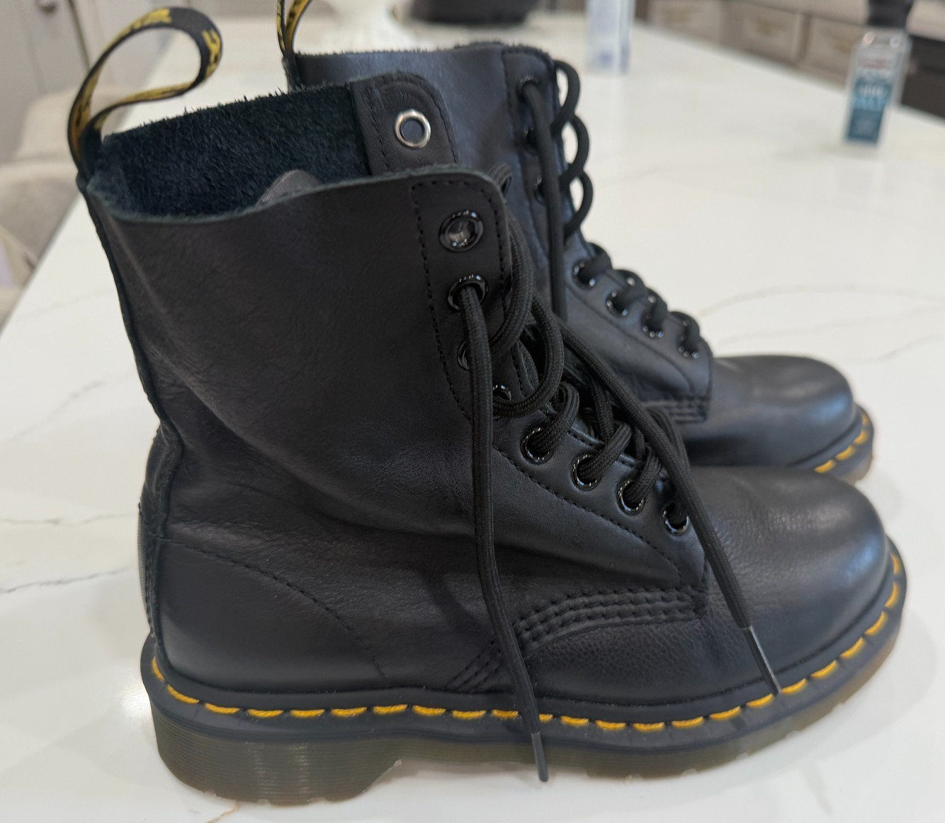 Dr. Martens 1460 Pascal Virginia Leather Boots for Women, Size US 5
