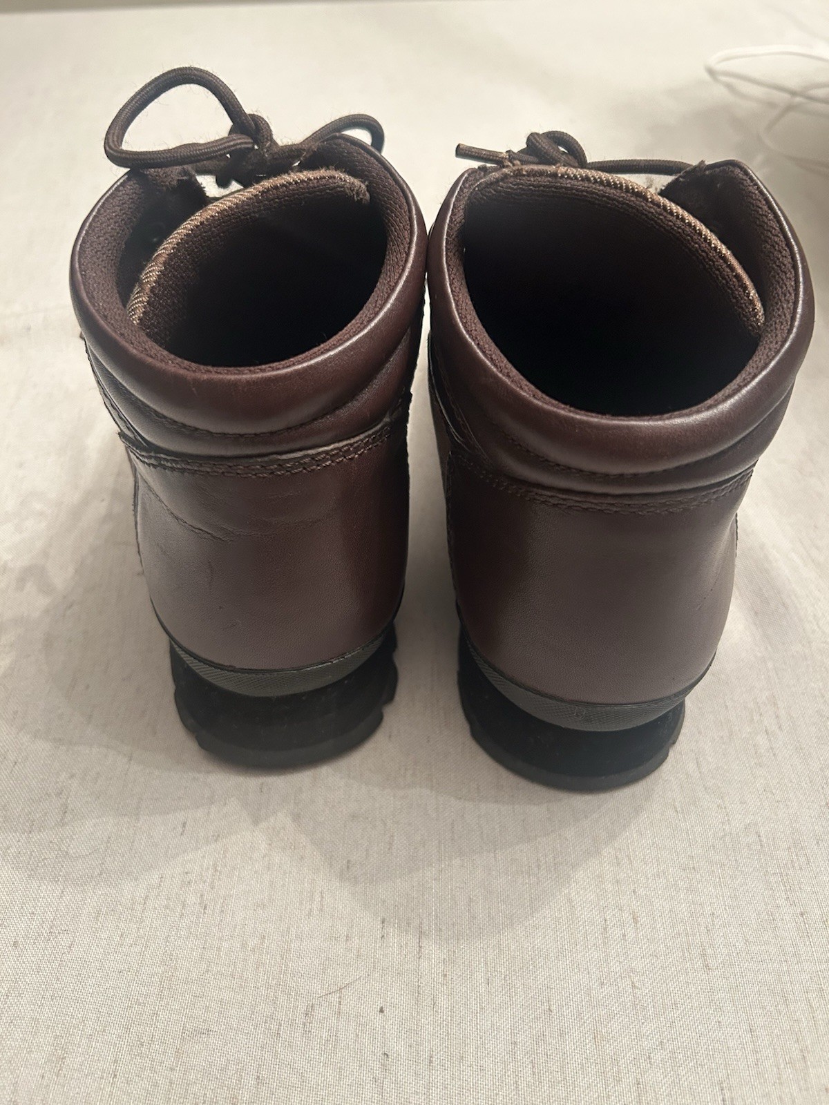 Coach Womens Hannah Brown Leather Signature Monogram Canvas Hiking Ankle Boots