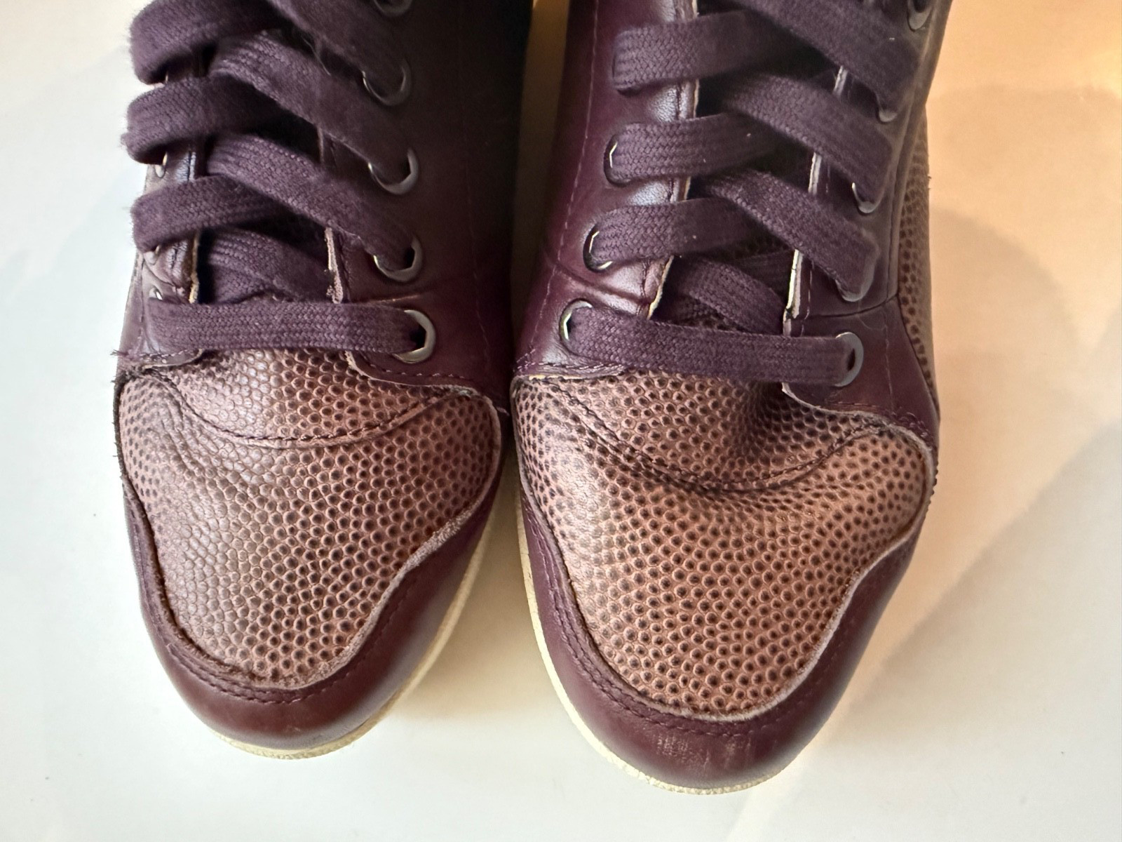 PUMA x Alexander McQueen Leather High Top Sneakers Women’s Sz EUR 37/US 6.5