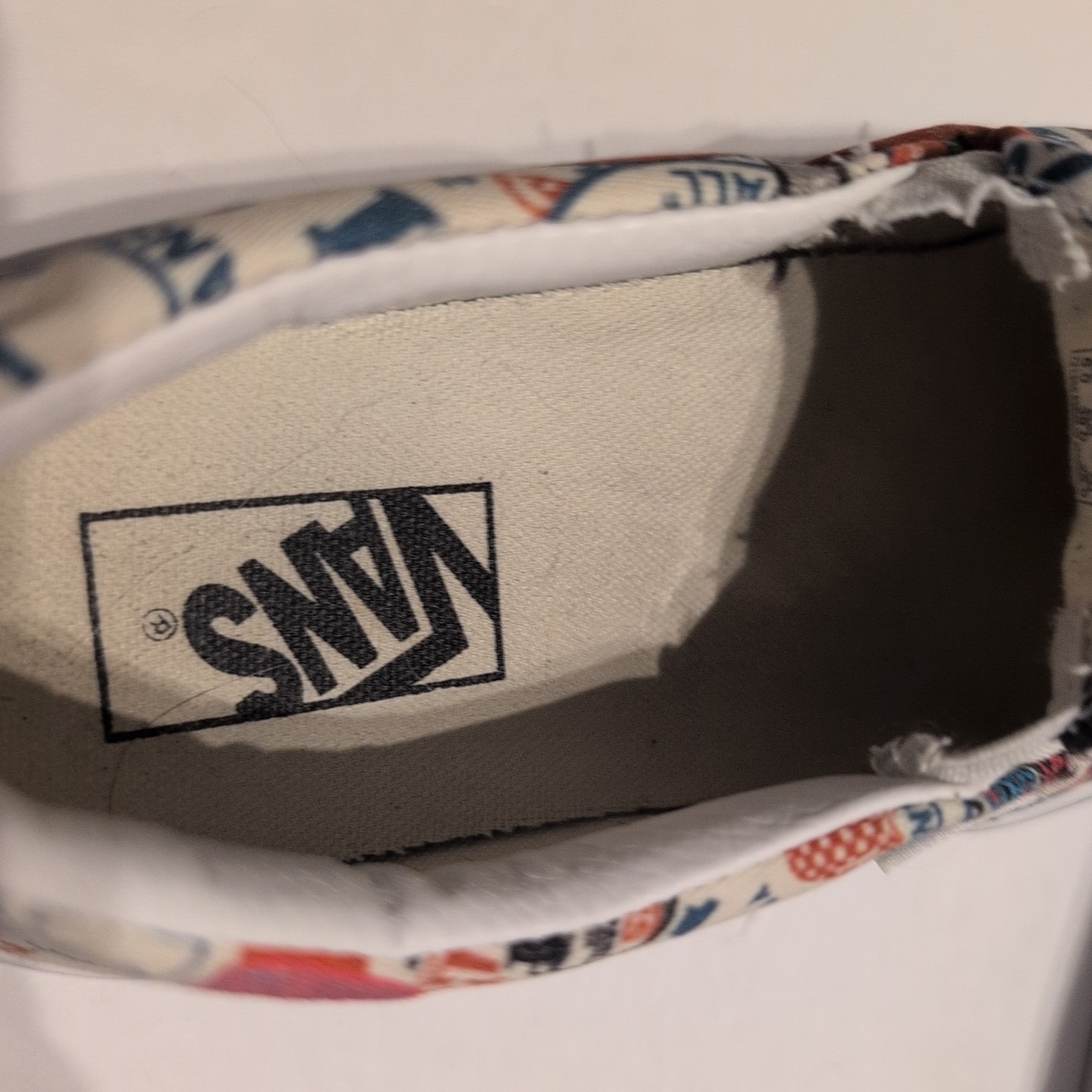 VANS Men’s 7 / Women’s Size 8.5 Classic Slip On Mash Up Stickers Print Graphics